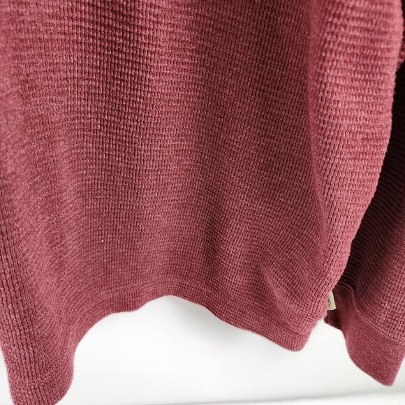 Wolverine Shirt Mens XL Pullover Long Sleeve Thermal Burgundy Red - Picture 5 of 7